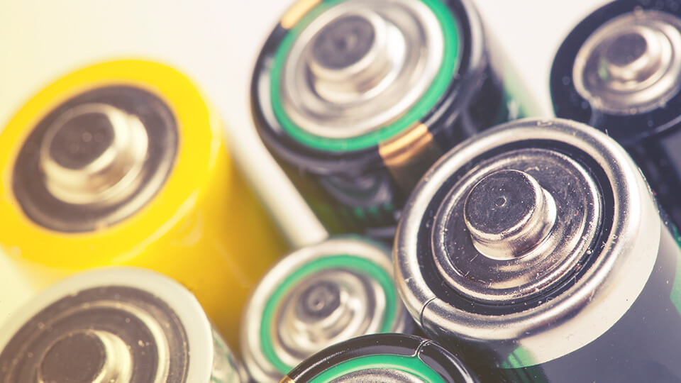 How does Ecocycle collect, transport, store and recycle batteries?